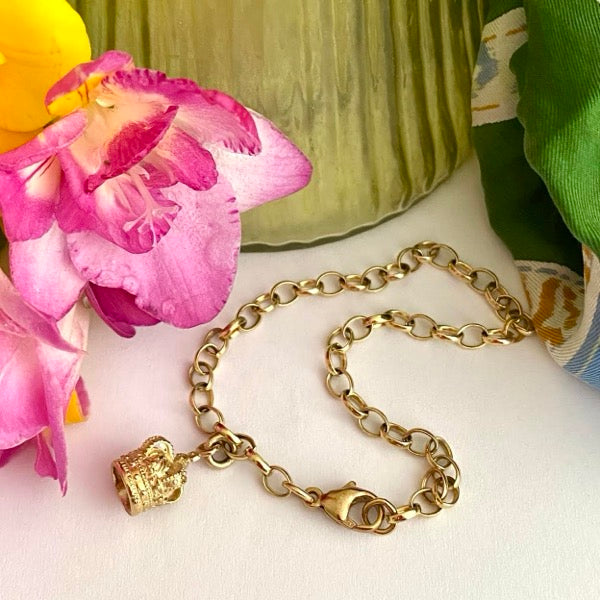 Solid Gold Chain Bracelet by Joy Everley