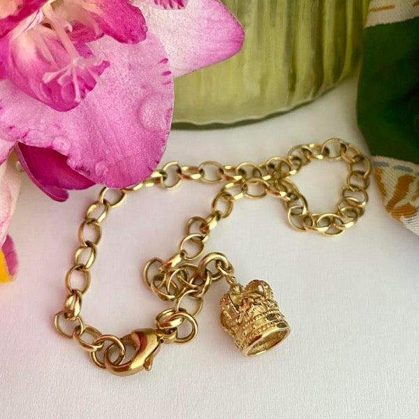 Solid Gold Chain Bracelet by Joy Everley