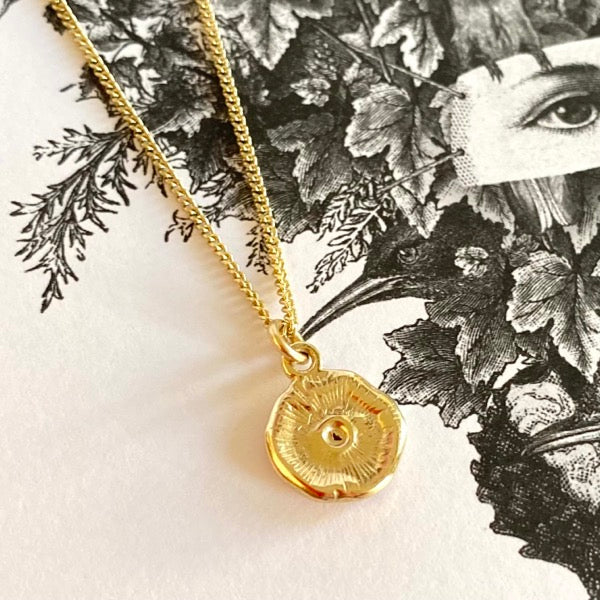 Solid Gold Eye Pendant by Joy Everley