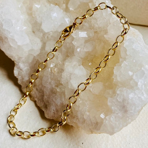 Solid Gold Chain Bracelet by Joy Everley