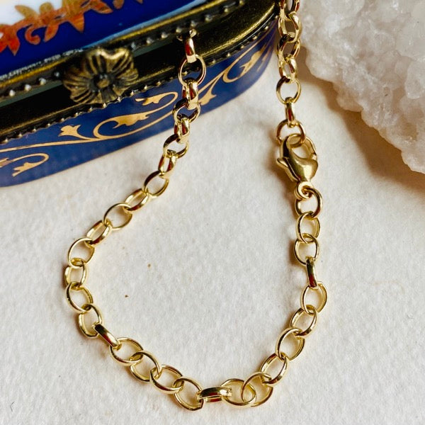 Solid Gold Chain Bracelet by Joy Everley