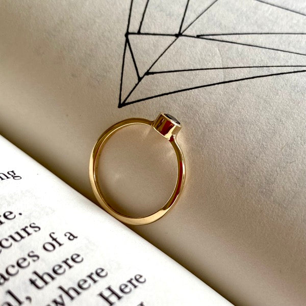 Black Diamond Gold Ring by Joy Everley