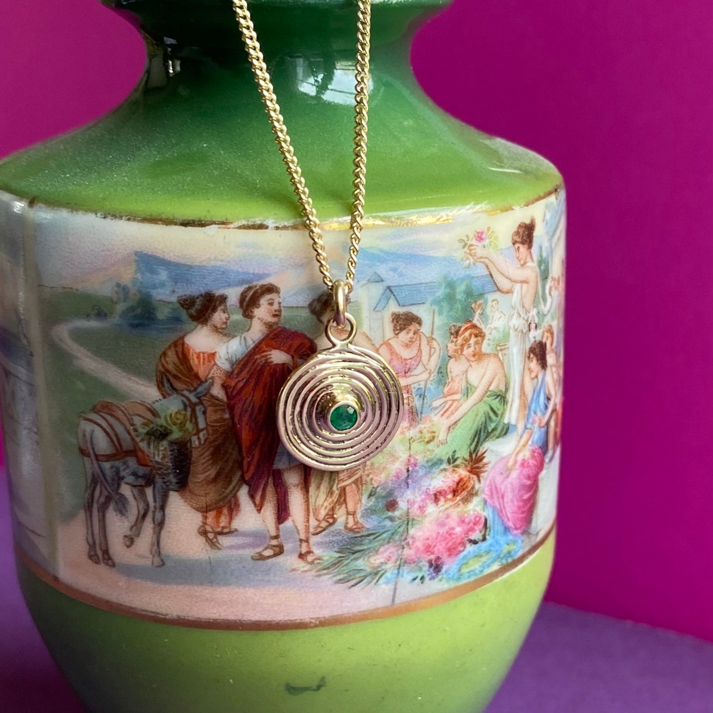 Solid Gold Spiral Pendant by Joy Everley