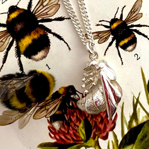 Silver Bumble Bee by Joy Everley
