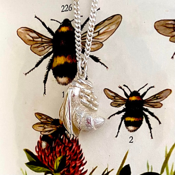 Silver Bumble Bee by Joy Everley