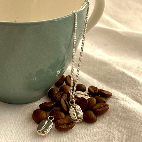 Silver Coffee Bean by Joy Everley