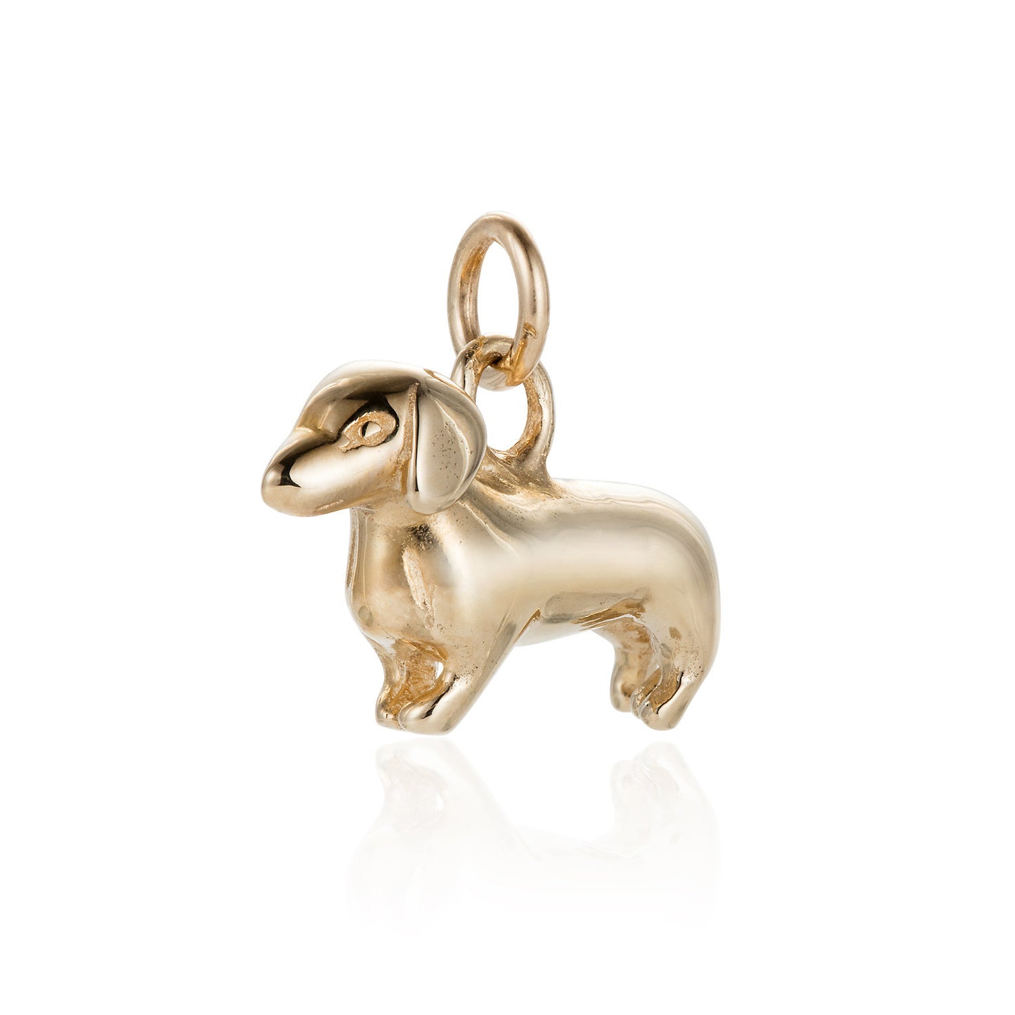 Gold Dachshund Charm - Joy Everley Fine Jewellers, London