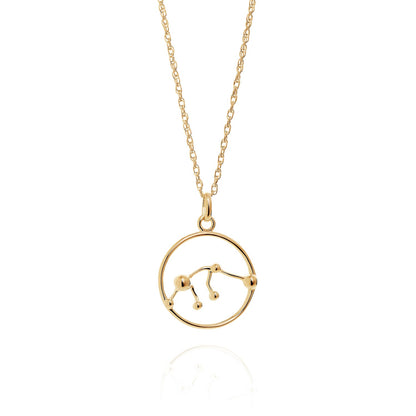 9ct Gold Astrology Necklace by Yasmin Everley