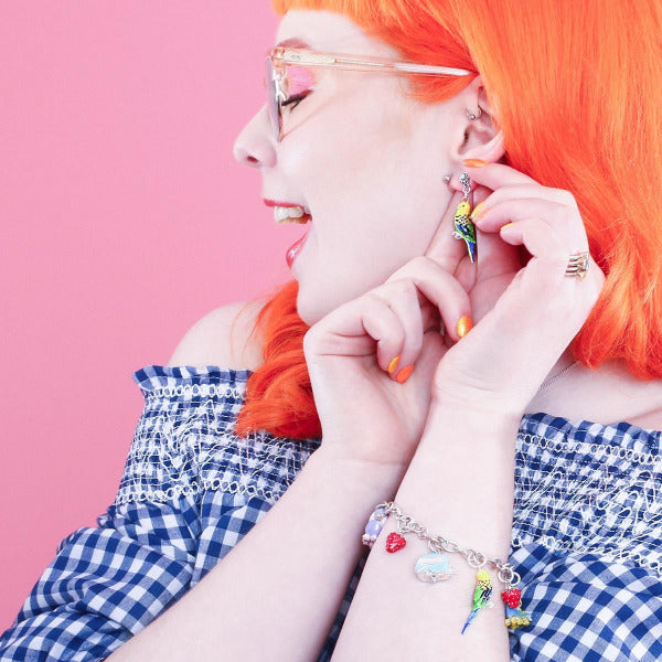 Budgerigar Charm - Joy Everley Fine Jewellers, London