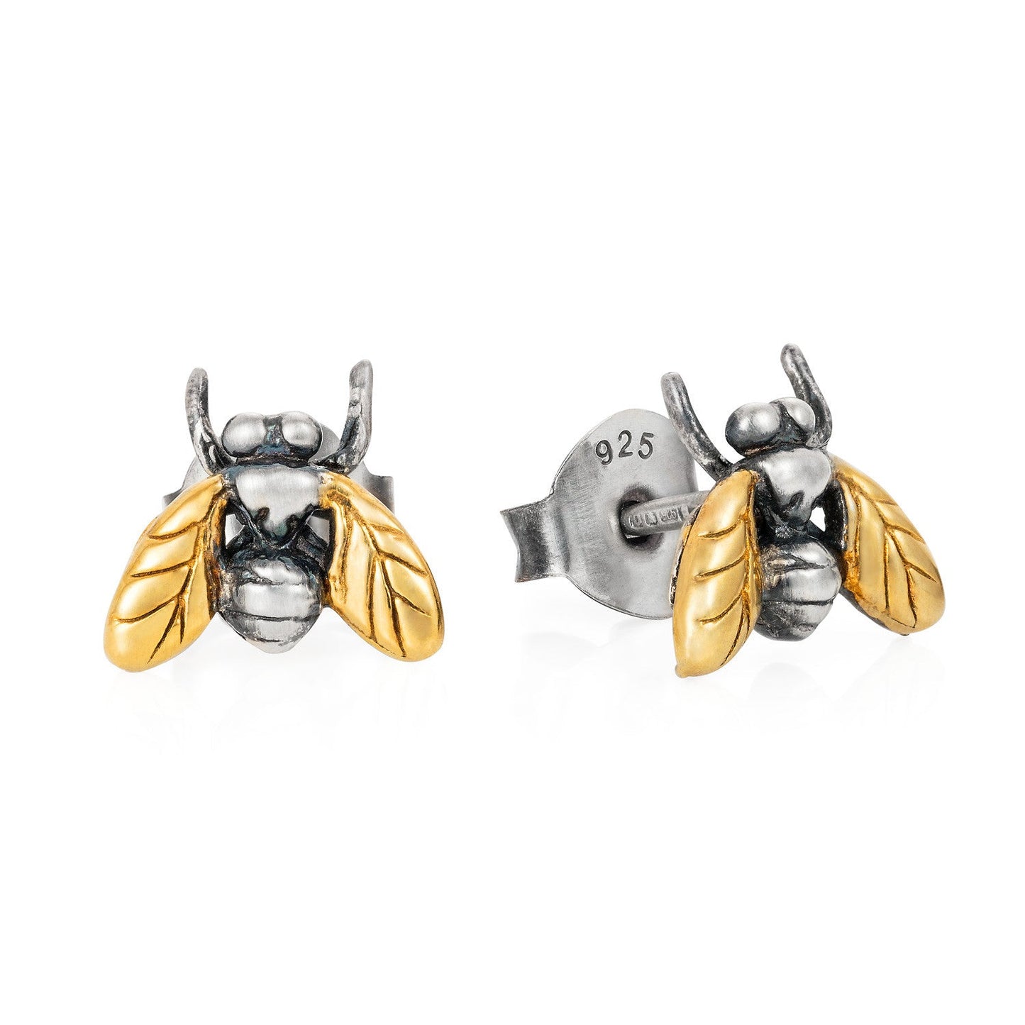 Gilded Little Fly Stud Earrings