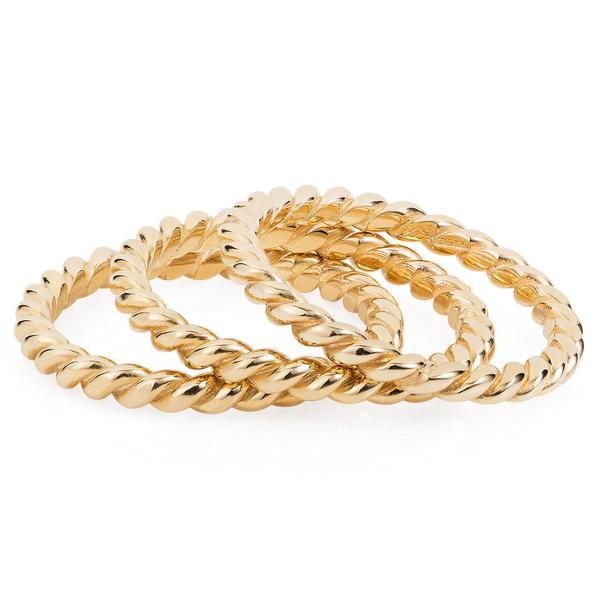 Solid Gold Fine Twist Ring by Joy Everley