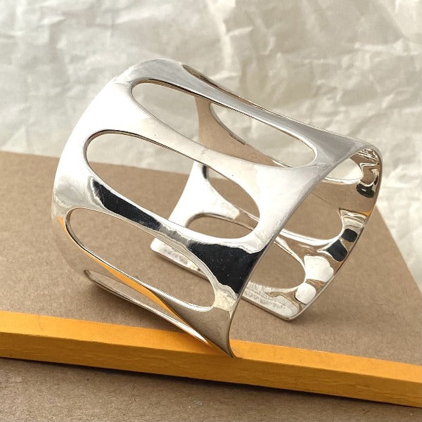 Sculptural Silver Cuff by Joy Everley