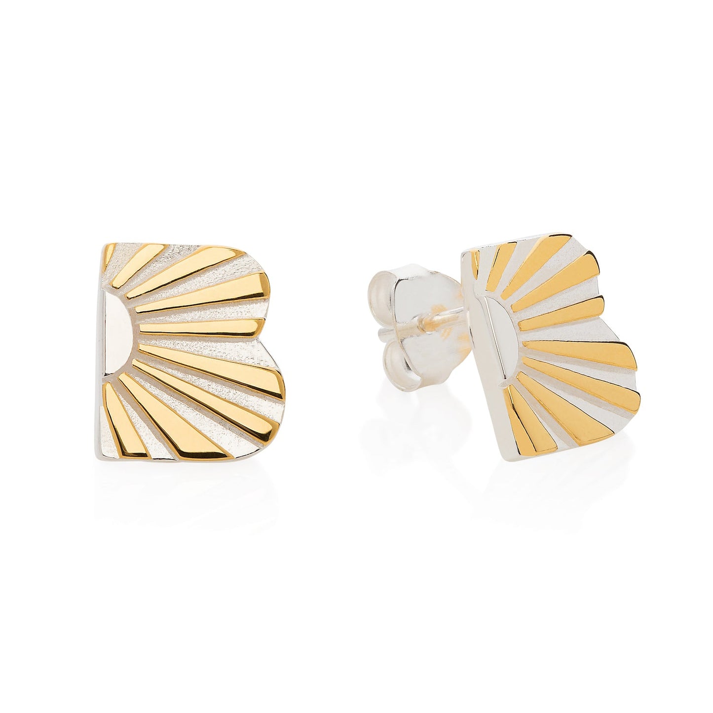 Ray Initial Ear Studs by Yasmin Everley