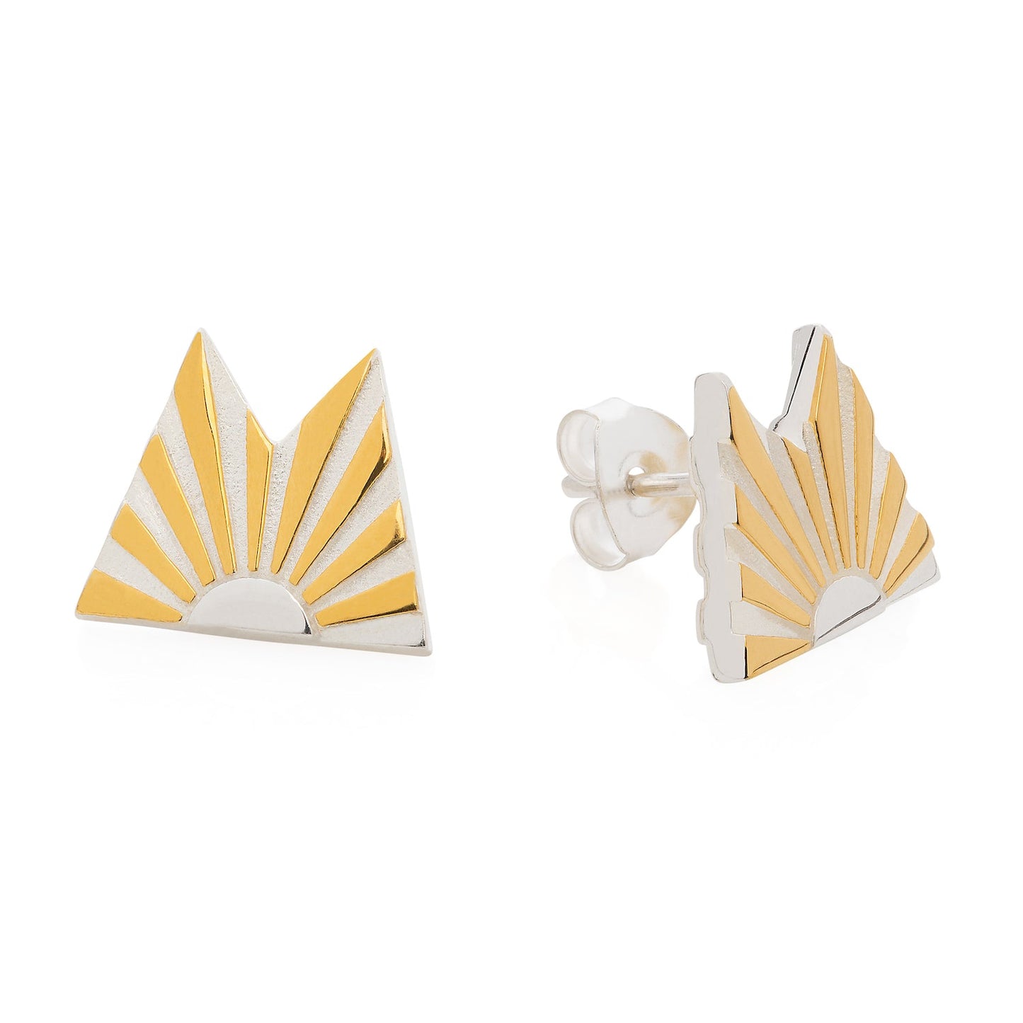 Ray Initial Ear Studs by Yasmin Everley