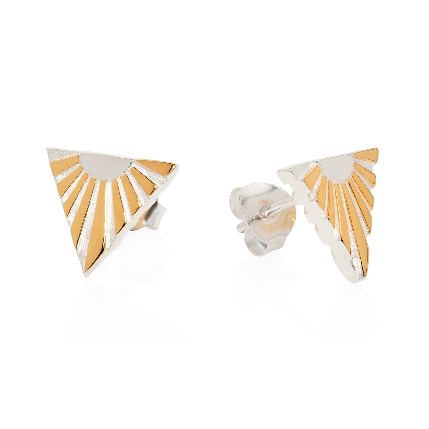 Ray Initial Ear Studs by Yasmin Everley