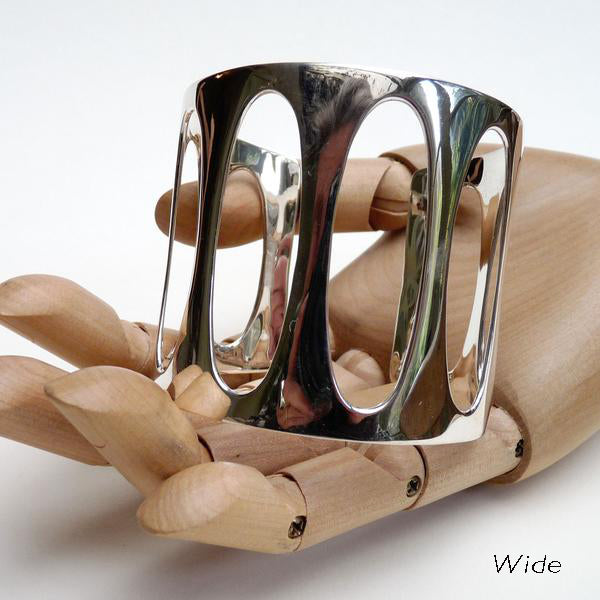 Sculptural Silver Cuff by Joy Everley