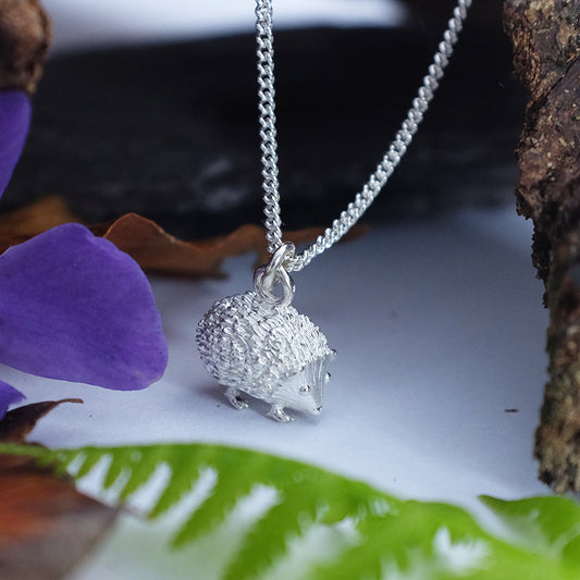 Silver Hedgehog Necklace by Joy Everley