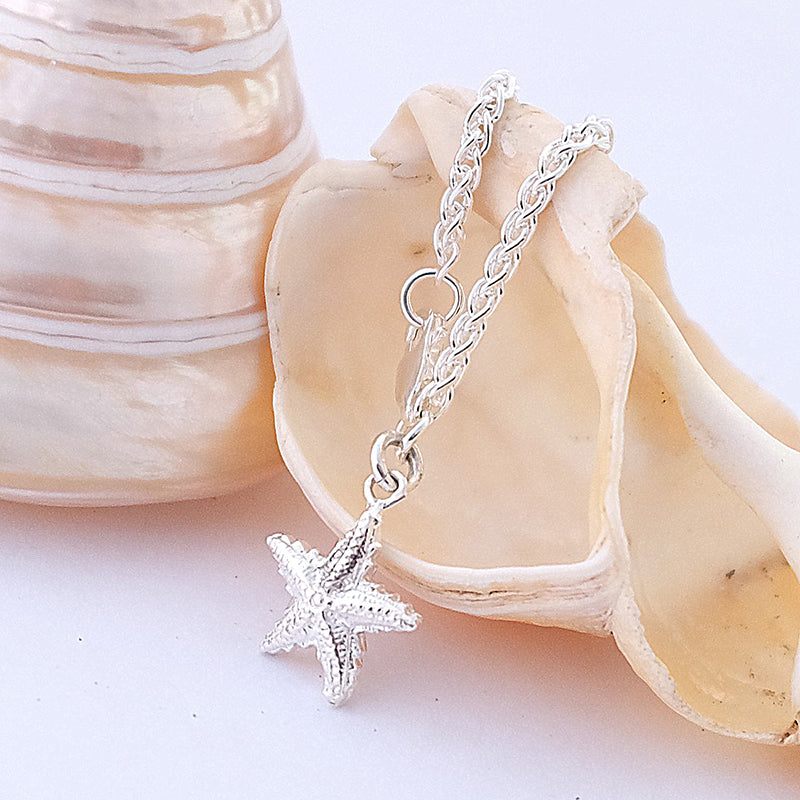 Silver Starfish Necklace by Joy Everley