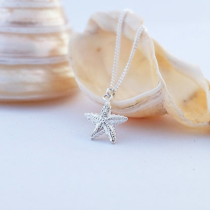 Silver Starfish Necklace by Joy Everley