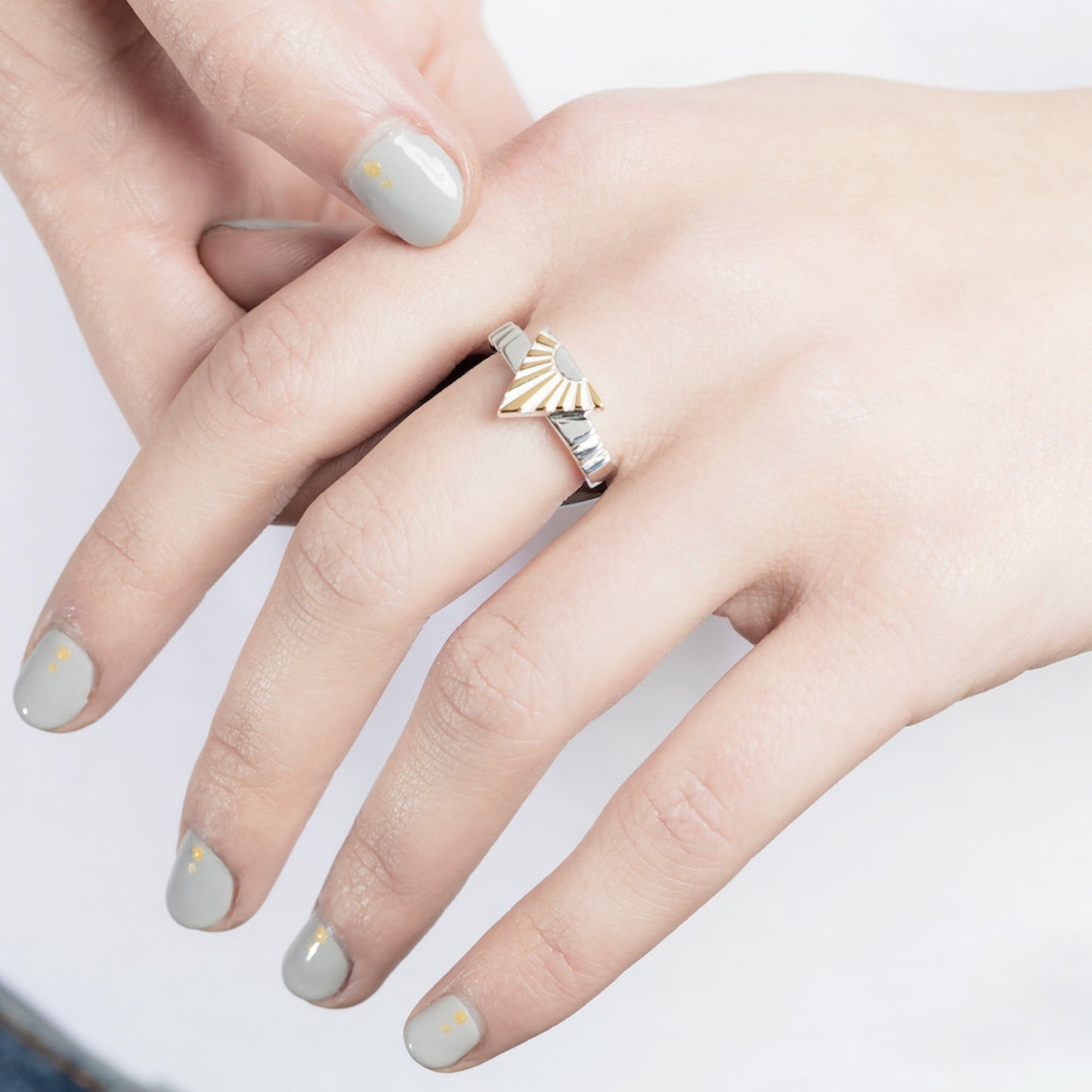 Art Deco Ring Letter A