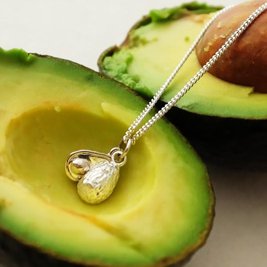 Silver Avocado Pendant by Joy Everley
