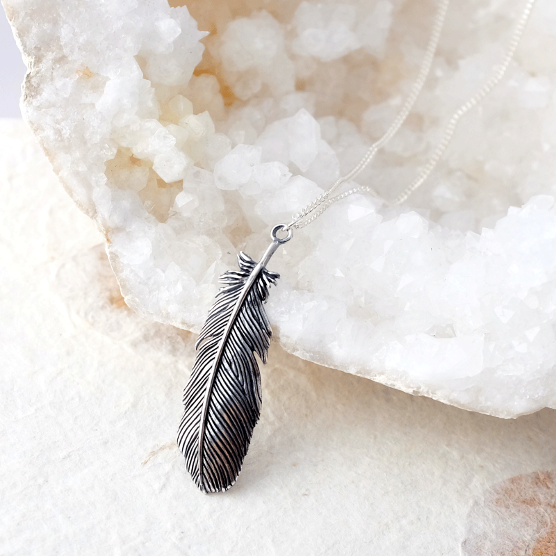 Buzzard Feather Necklace - Joy Everley Fine Jewellers, London