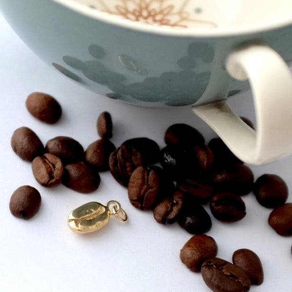 Solid Gold Coffee Bean by Joy Everley