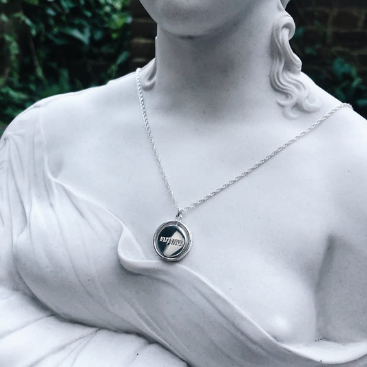 Mindfulness silver Pendent with chain