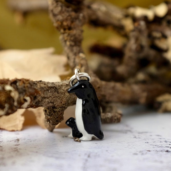 Penguin & Chick Silver Charm by Joy Everley