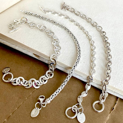 Silver Foxtail Woven Bracelet by Joy Everley