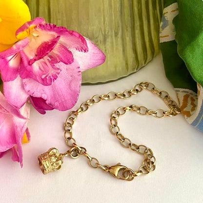 Solid Gold Chain Bracelet by Joy Everley