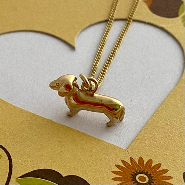 Solid Gold Dachshund Charm By Joy Everley