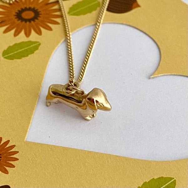 Solid Gold Dachshund Charm By Joy Everley