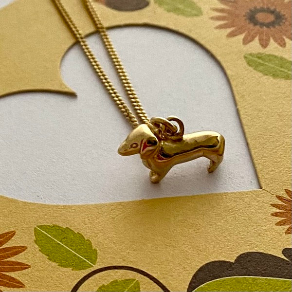 Solid Gold Dachshund Charm By Joy Everley