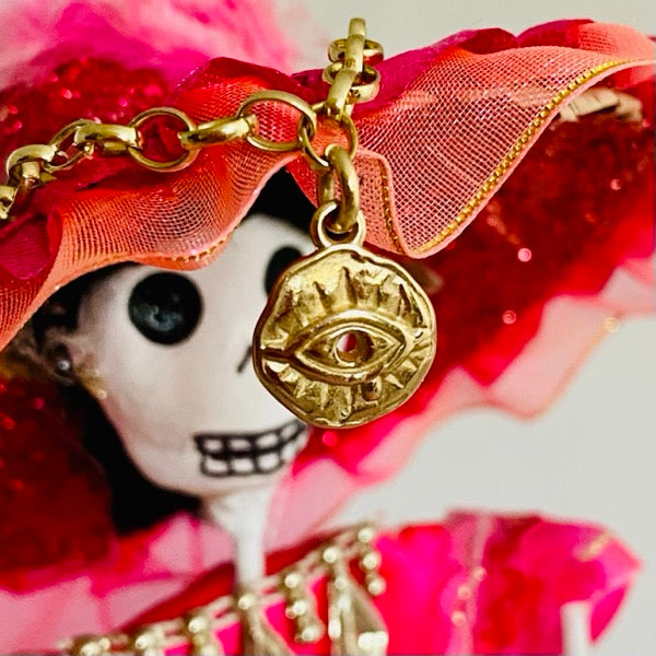 Solid Gold Eye Pendant by Joy Everley