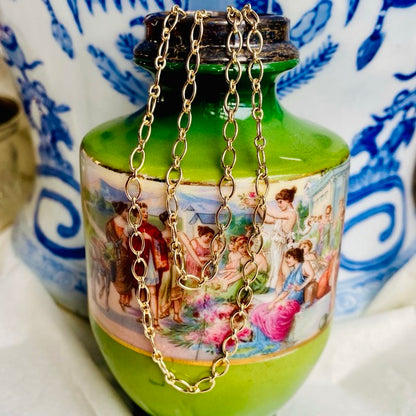 Solid Gold Open Oval Link Chain by Joy Everley