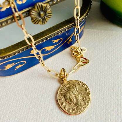 Solid Gold Geometric Chain by Joy Everley