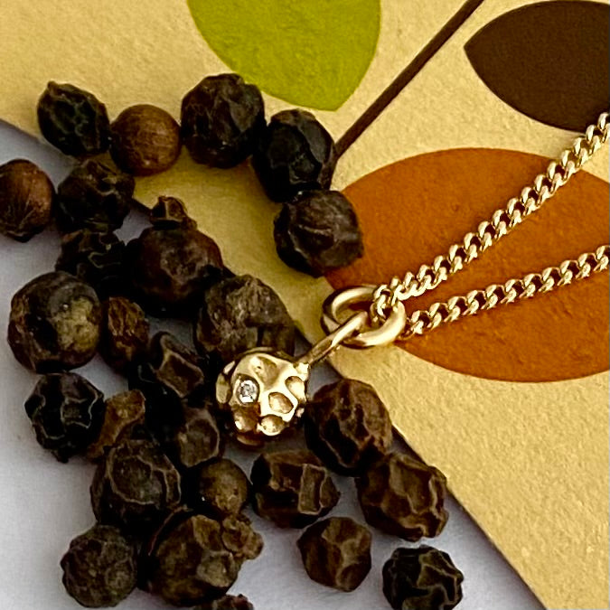 Solid Gold Peppercorn Pendant by Joy Everley