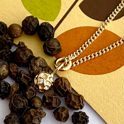 Solid Gold Peppercorn Pendant by Joy Everley