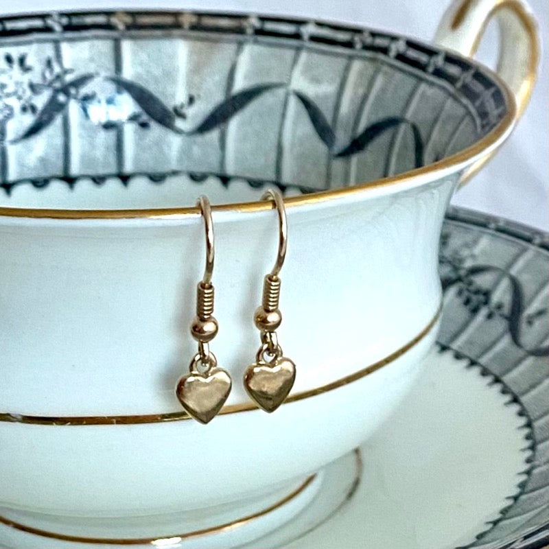 Solid Gold Tiny Smooth Heart by Joy Everley