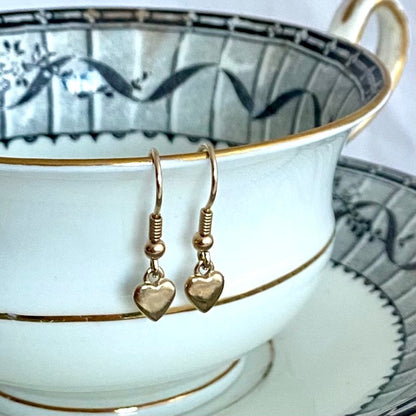 Solid Gold Tiny Smooth Heart by Joy Everley