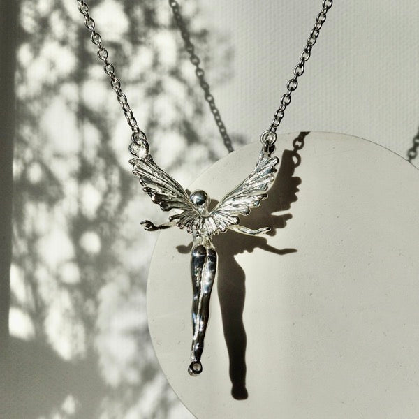 Focus Fairy Necklace with Cubic Zirconia by Joy Everley