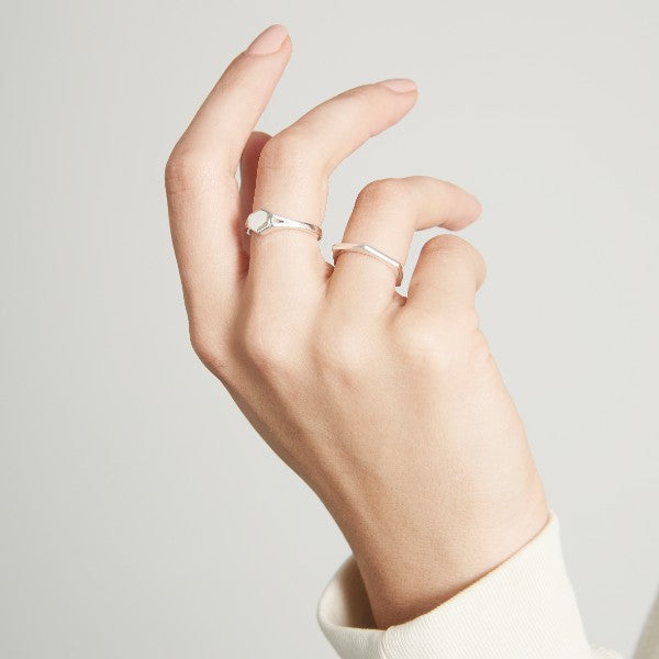 Hexagon Signet Ring by Yasmin Everley
