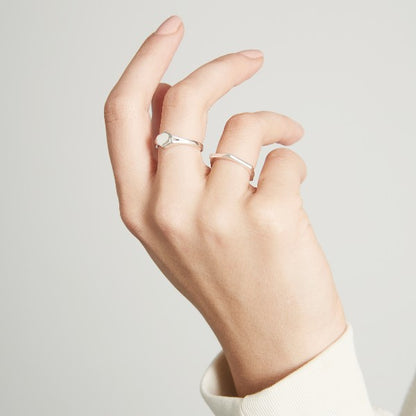 Hexagon Signet Ring by Yasmin Everley