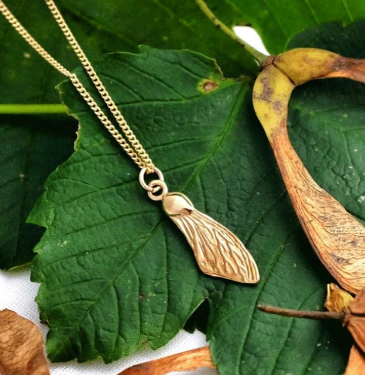 Solid Gold Sycamore Wing by Joy Everley