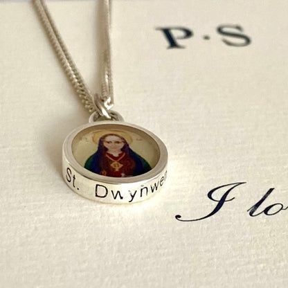 Saint Dwynwen Silver Pendant by Joy Everley