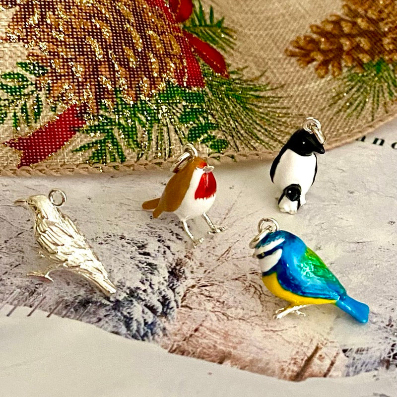 Blue Tit Silver pendant by Joy Everley