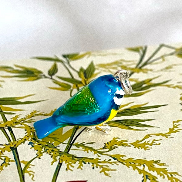 Blue Tit Silver pendant by Joy Everley