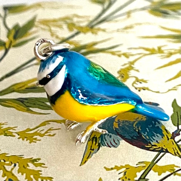 Blue Tit Silver pendant by Joy Everley