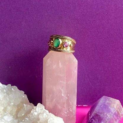Solid Gold Etruscan Style Ring by Joy Everley